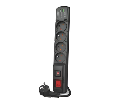 Listwa zasilająca ACAR F4 USB A+C 3m 4x 230V PD3.0 QC Czarna W2440